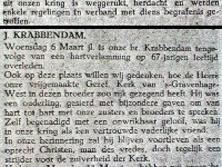 KerkbladGerefKerkenDenHaag in memoriam in Kerkblad van de Gereformeerde Kerk te Den Haag